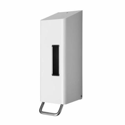 830-soap dispenser for liquid soap, 1.2 l, white stainless steel, manual